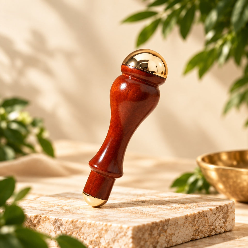 Design Craft Lattu Anar Kansa Massage Wand – Benefits Infographic